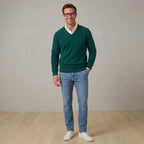 Pull Homme col V 100% cachemire