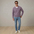 Pull Homme col V 100% cachemire