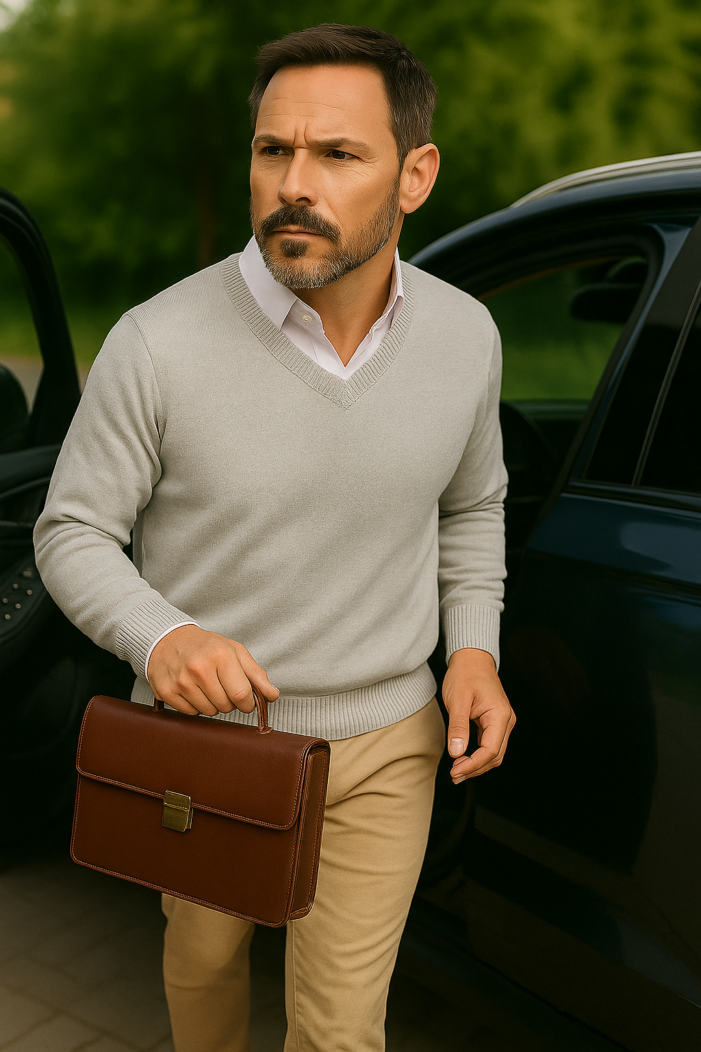 T7  Pull col V homme 100% cachemire 2 fils