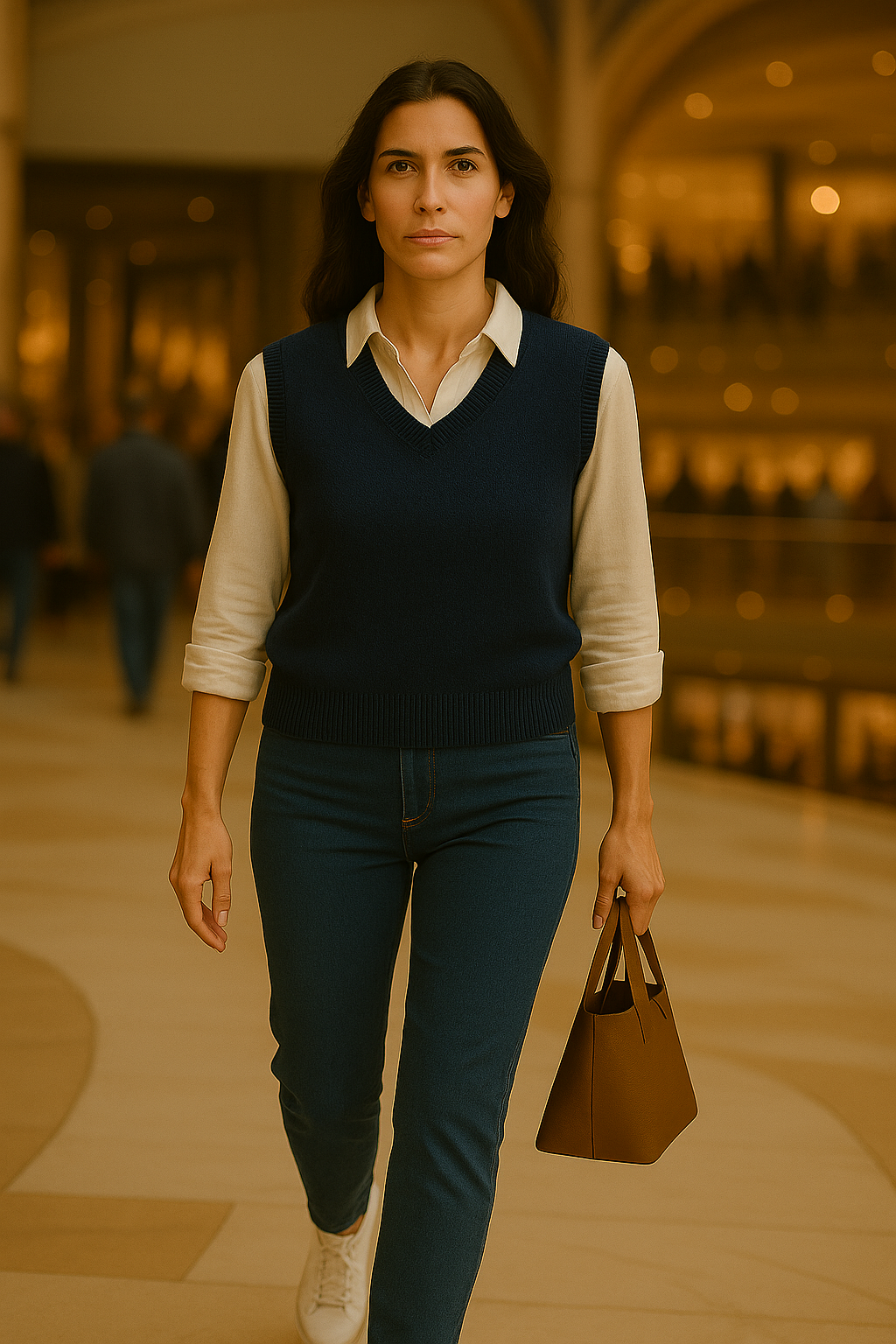 T103  Pull Femme sans manche 100% Cachemire 2 fils