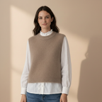 Pull sans manche Alpaga