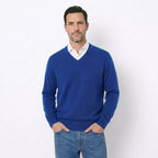 Pull Homme col V 100% cachemire