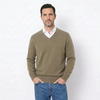Pull Homme col V 100% cachemire