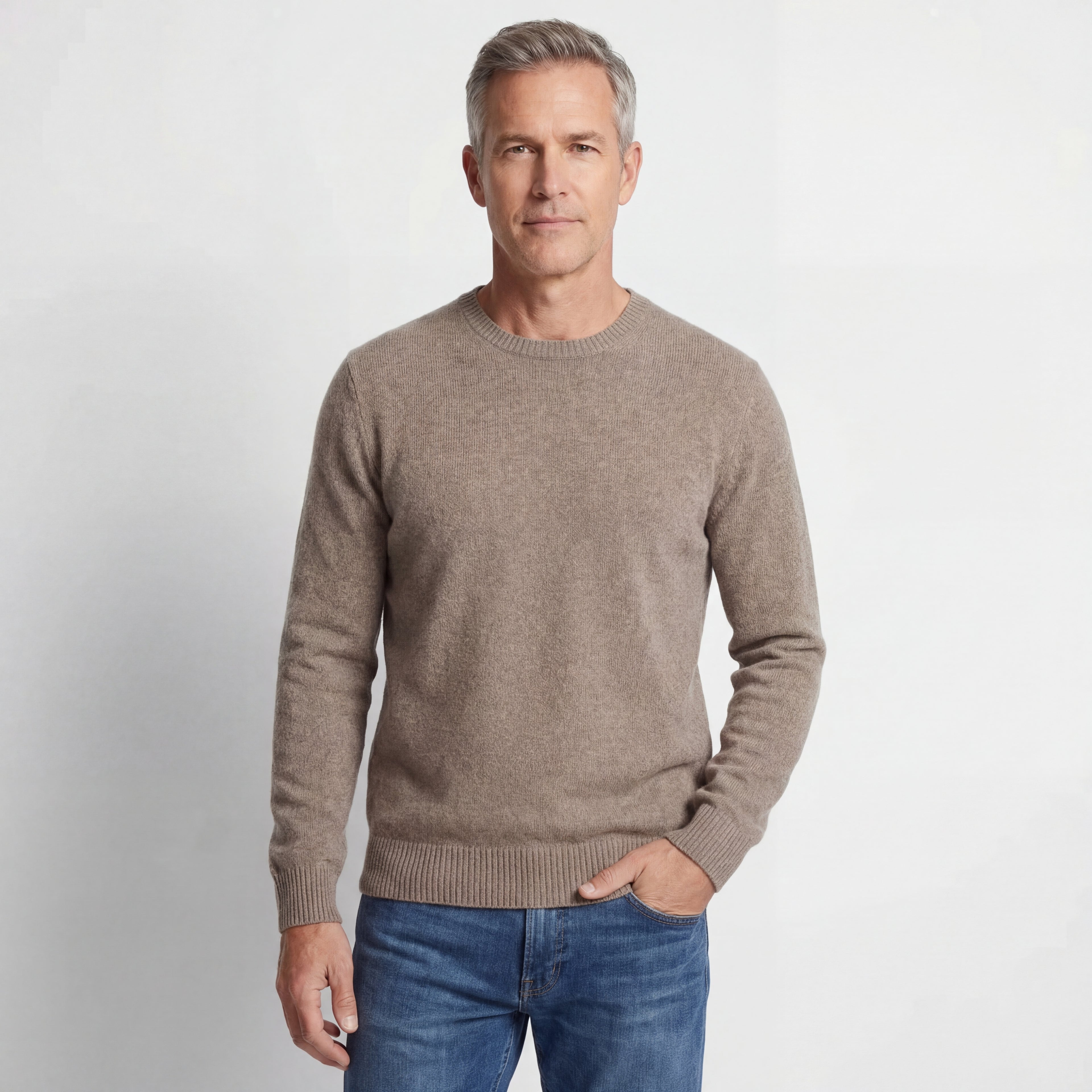 Pull Homme ras du cou  100% cachemire