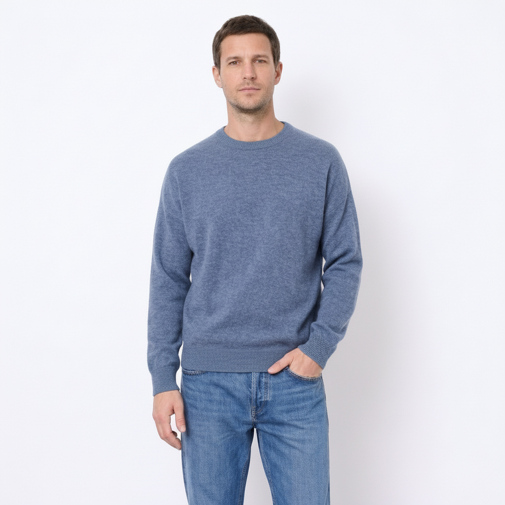 Pull Homme ras du cou  100% cachemire