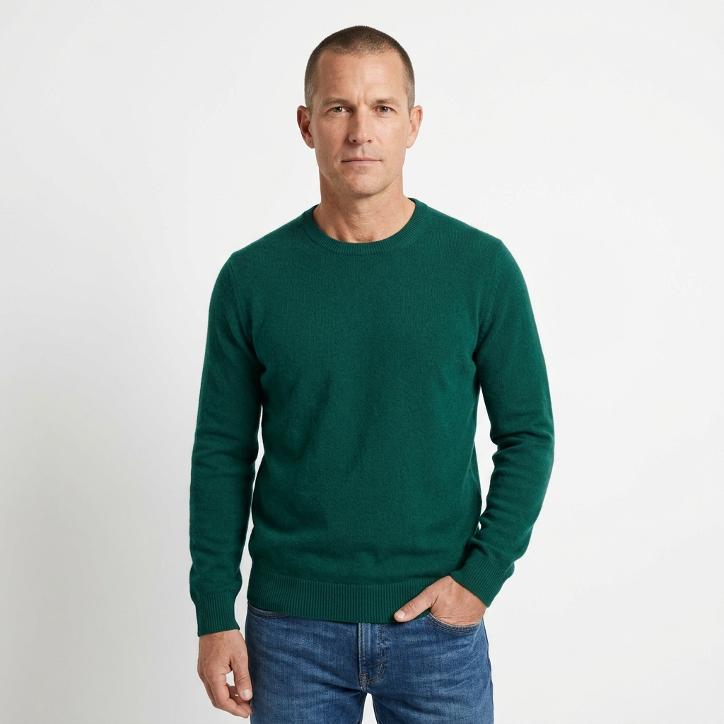 Pull Homme ras du cou  100% cachemire