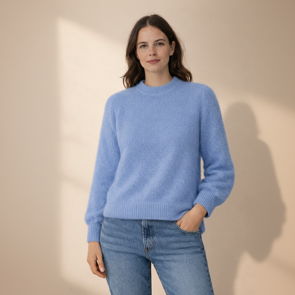 Pull ras du cou alpaga