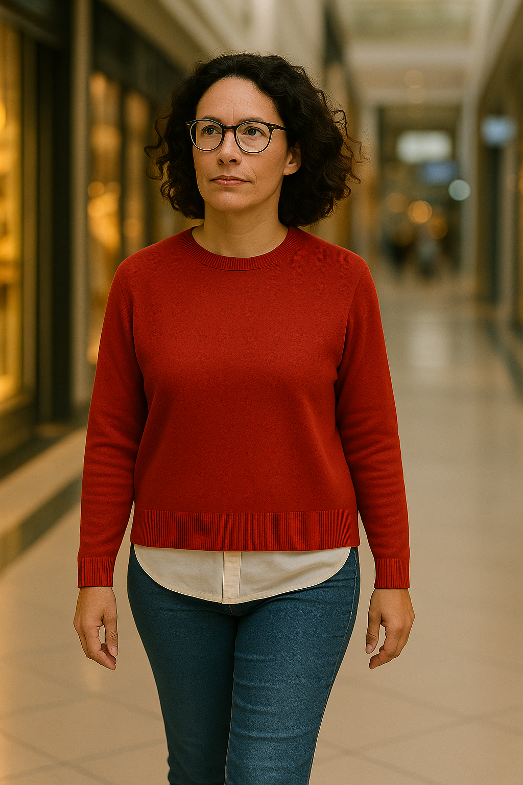 T105  Pull Femme oversize court 100% Cachemire 2 fils