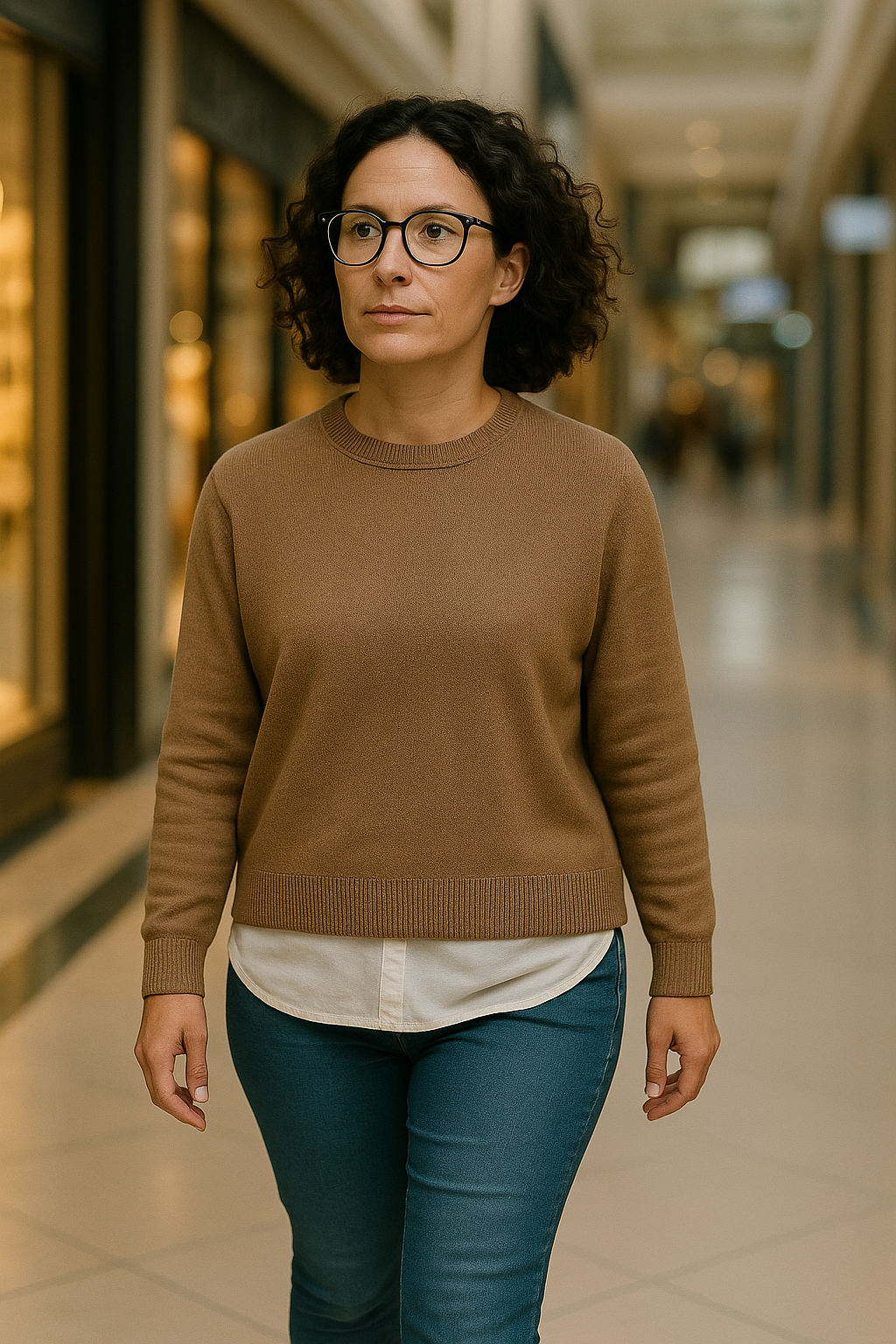 T105  Pull Femme oversize court 100% Cachemire 2 fils