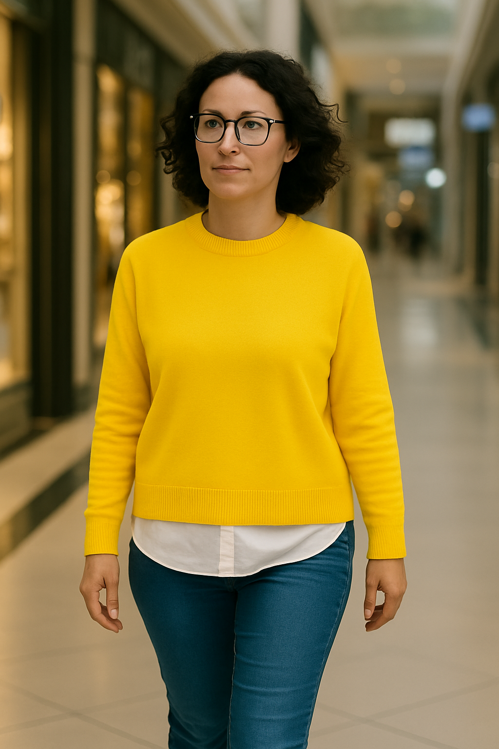 T105  Pull Femme oversize court 100% Cachemire 2 fils