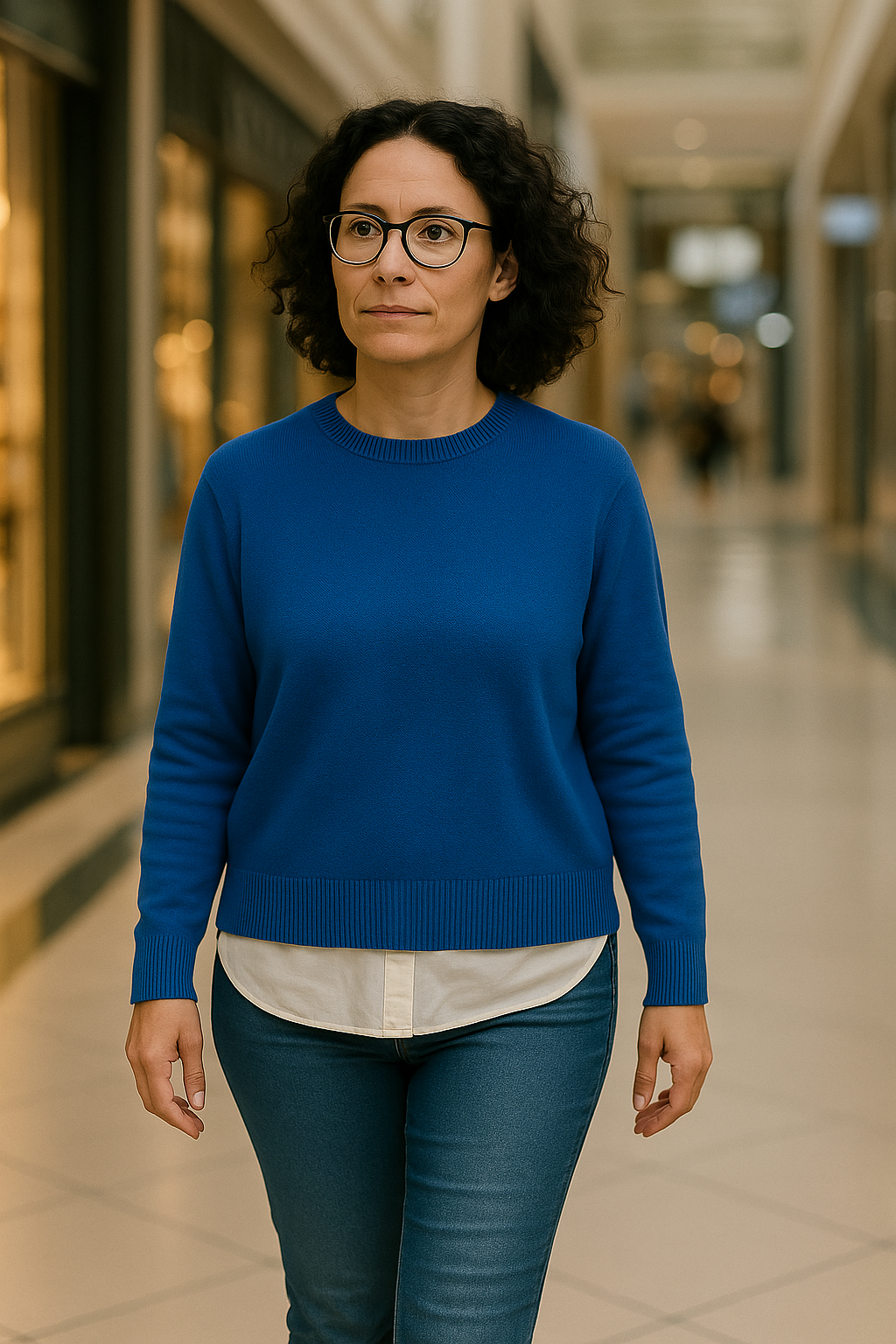 T105  Pull Femme oversize court 100% Cachemire 2 fils