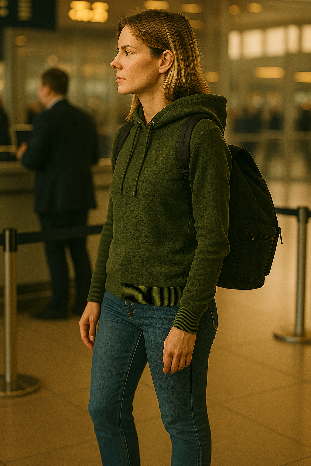 T106F  Pull capuche femme 100% Cachemire 2 fils