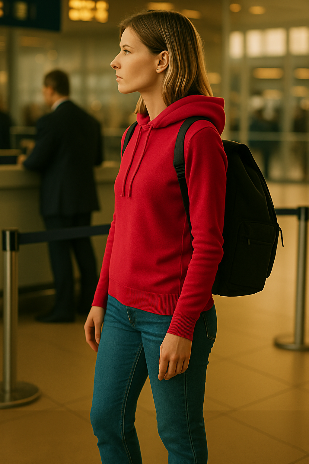 T106F  Pull capuche femme 100% Cachemire 2 fils