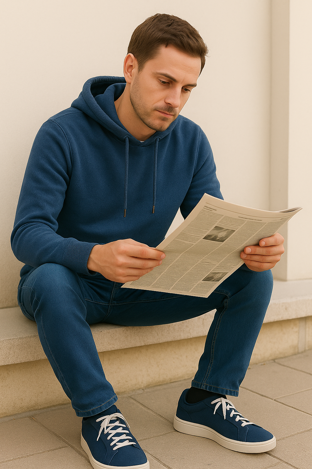 T106M  Pull capuche Homme 100% Cachemire 2 fils