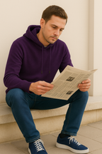 T106M  Pull capuche Homme 100% Cachemire 2 fils