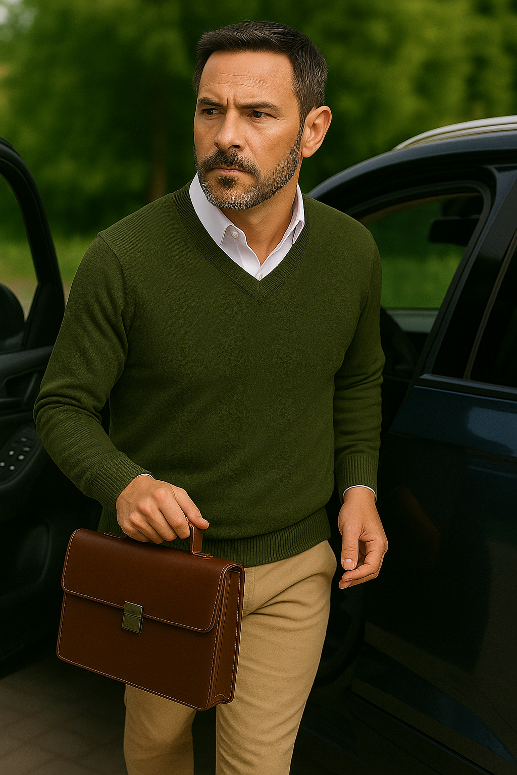 T7  Pull col V homme 100% cachemire 2 fils