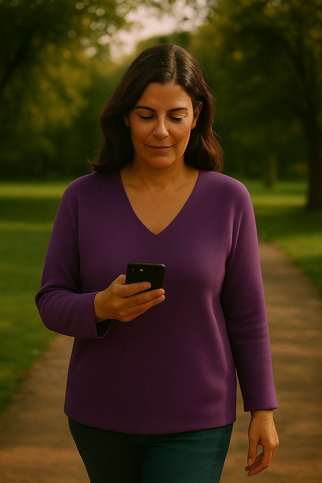 T38  Pull Femme col V large épais 100% Cachemire 2 fils