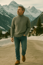 T51 Pull camionneur homme 100% cachemire 8 fils