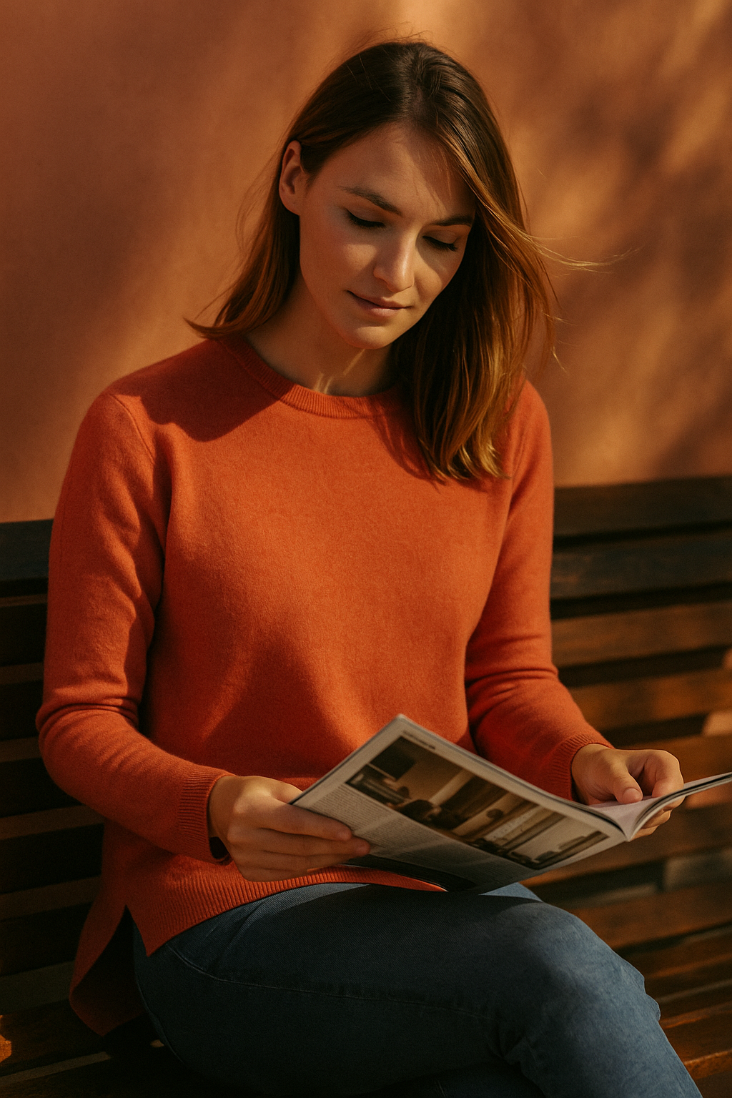 T40 Pull Femme classique ras du cou 100% Cachemire 2 fils