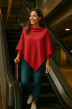 T15  Grand Poncho 100% cachemire 2 fils