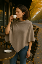 T16  Petit Poncho 100% Cachemire 2 fils