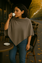 T16  Petit Poncho 100% Cachemire 2 fils