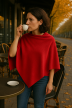 T16  Petit Poncho 100% Cachemire 2 fils