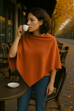 T16  Petit Poncho 100% Cachemire 2 fils