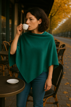 T16  Petit Poncho 100% Cachemire 2 fils