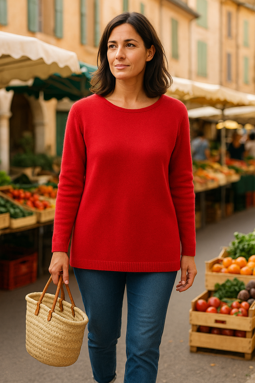 T44 Pull Femme  Ras du cou épais 100% Cachemire 2 fils