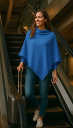 T15  Grand Poncho 100% cachemire 2 fils